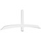 Ekena Millwork Bellingham Architectural Grade PVC Gable Bracket, 84"W x 28"H x 2"D x 4"F, 8/12 Pitch GBP084X28X0204BEL00 - alternate 1